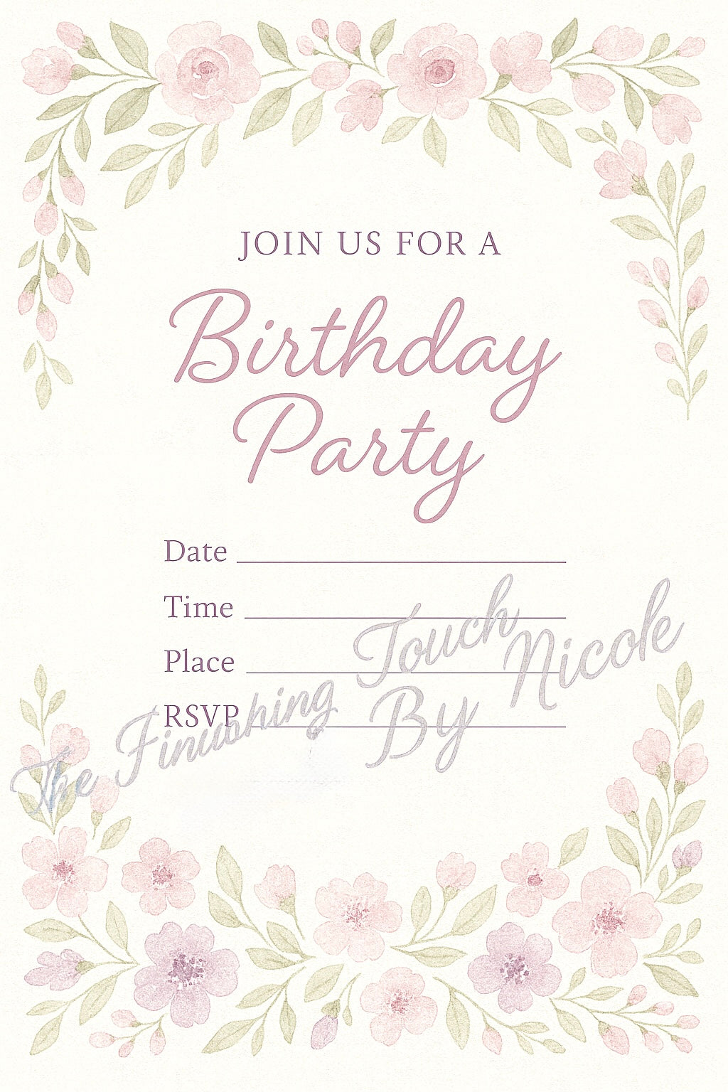 all other birthday invites