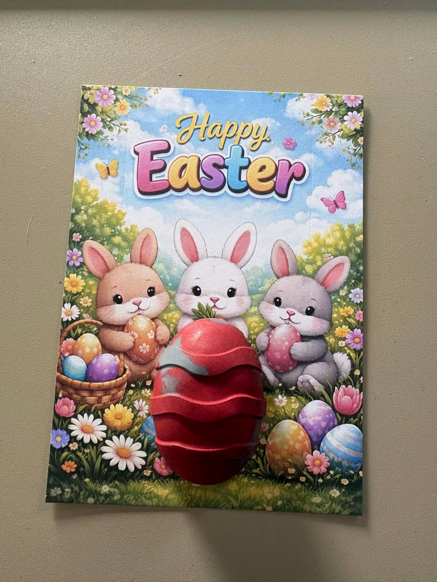 easter cards with crayon