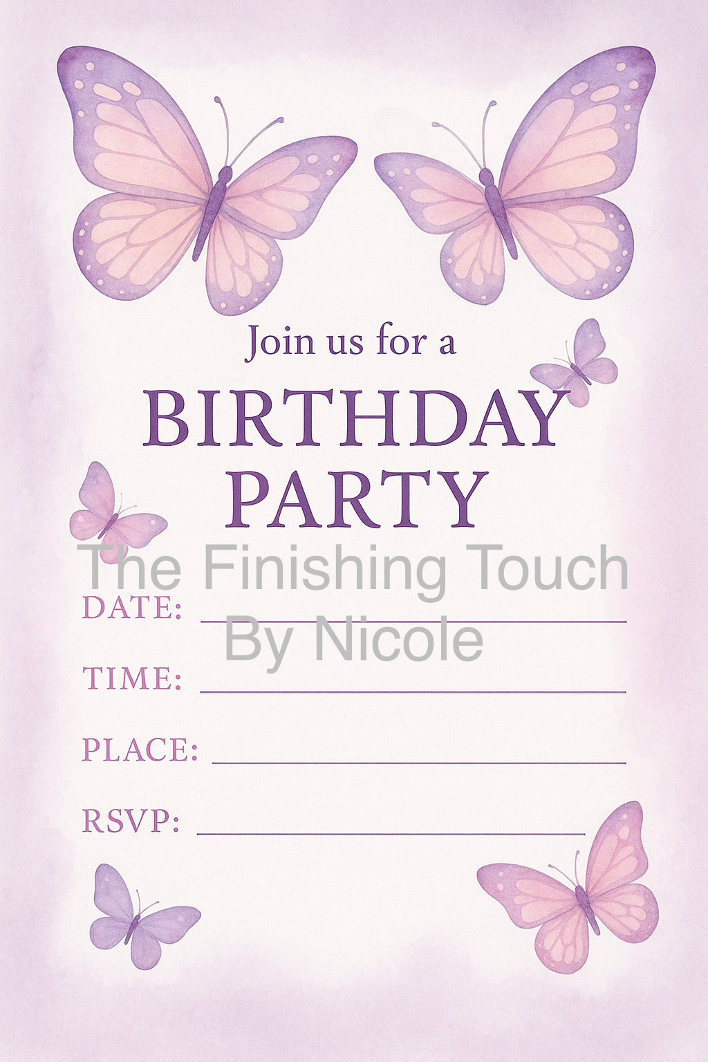 all other birthday invites
