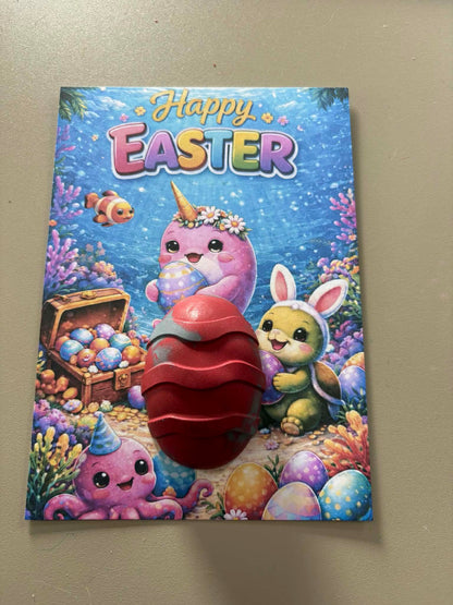 easter cards with crayon