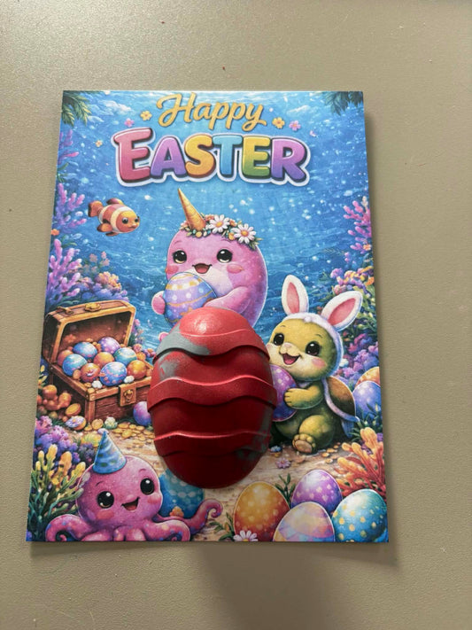 easter cards with crayon