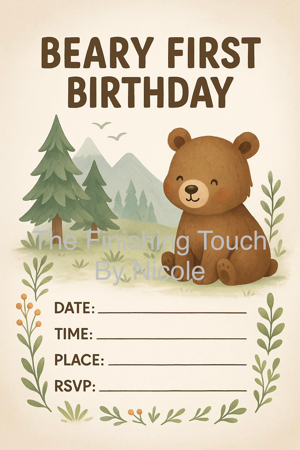 birthday invites - younger