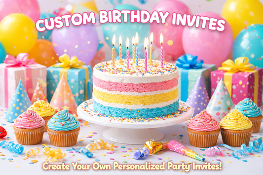custom birthday invites