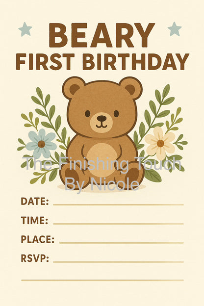 birthday invites - younger