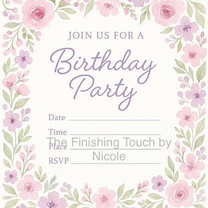 all other birthday invites
