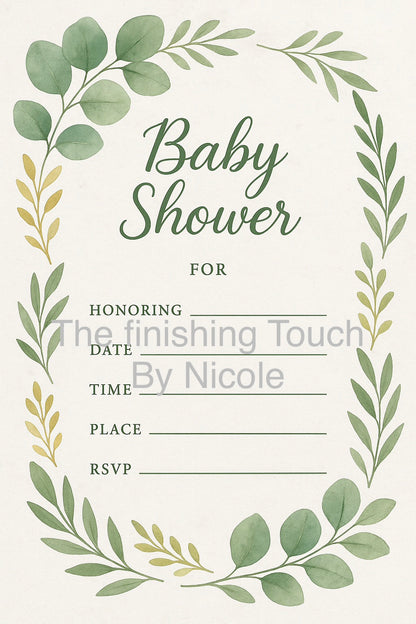baby invites