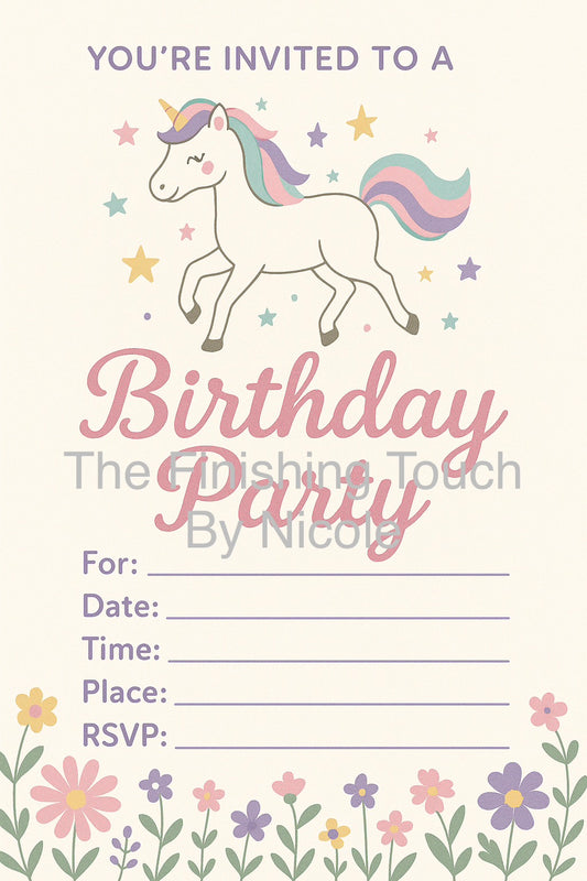 all other birthday invites