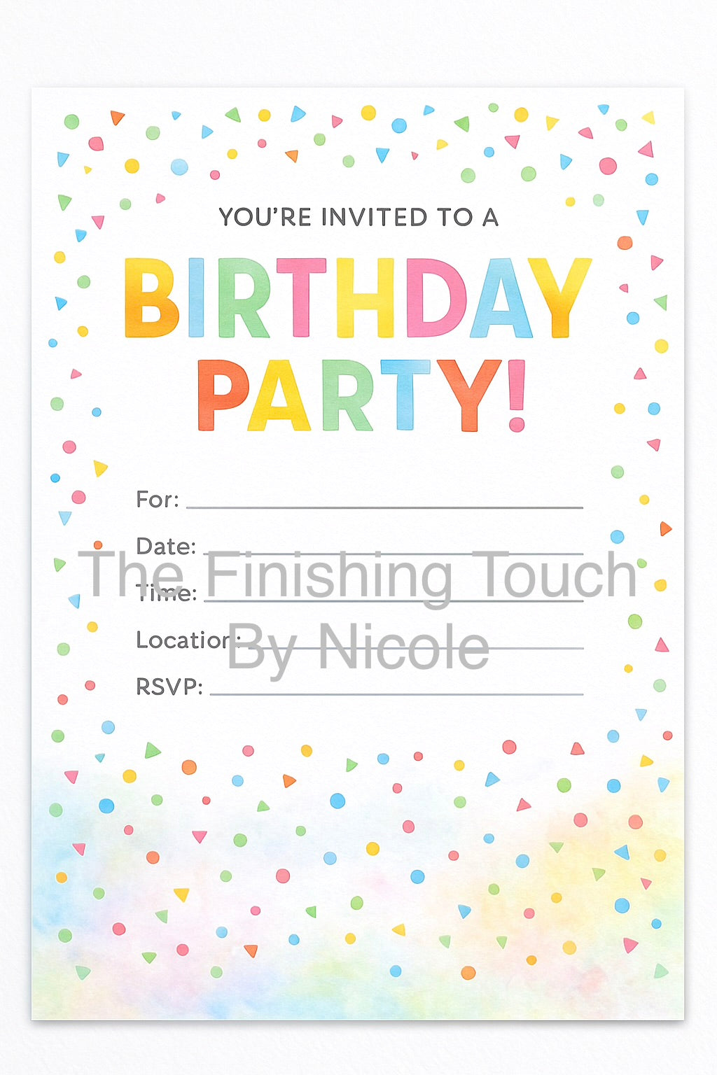gender neutral invites