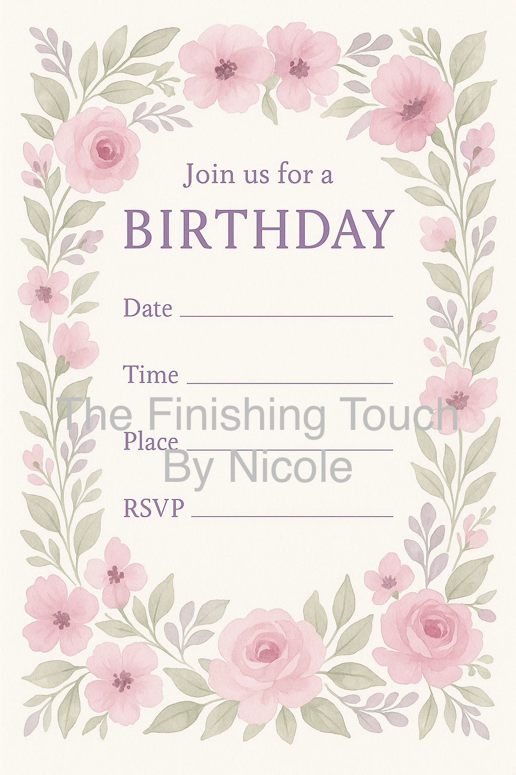 all other birthday invites
