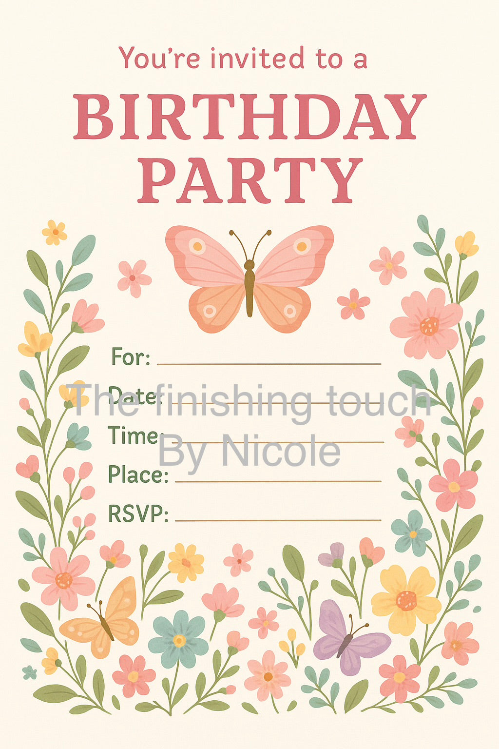 all other birthday invites