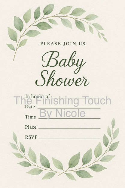 baby invites