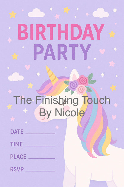 all other birthday invites