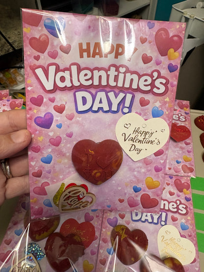 valentines card and crayon