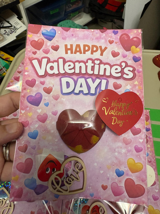 valentines card and crayon