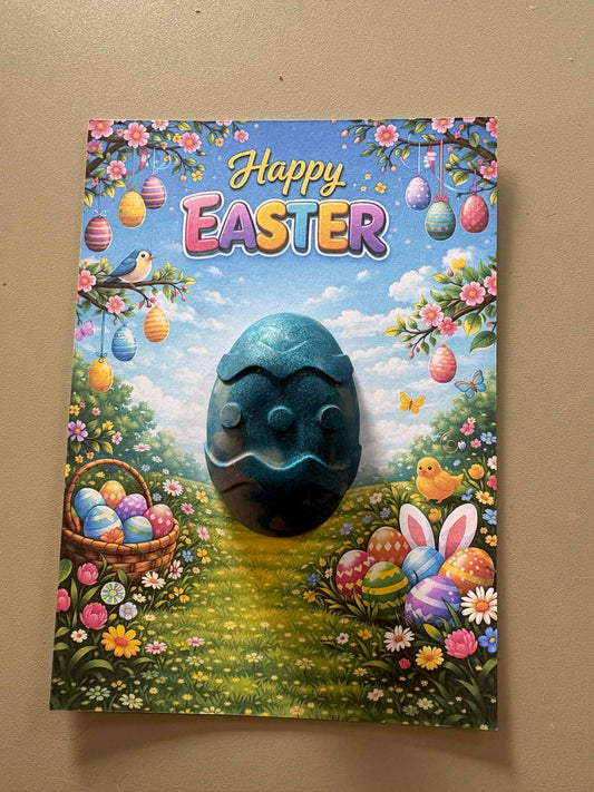 easter cards with crayon